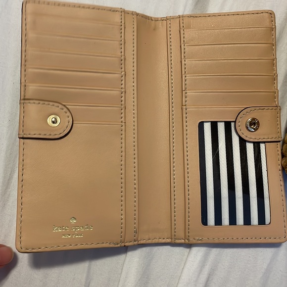 Kate spade-Cream and black leather wallet - Picture 2 of 4